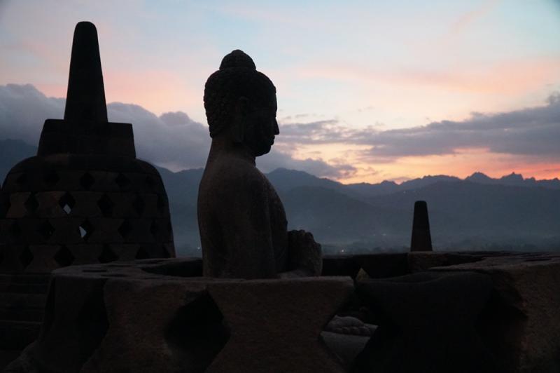 BOROBUDUR SUNSET SERENITY BOROBUDUR SUNSET SERENITY