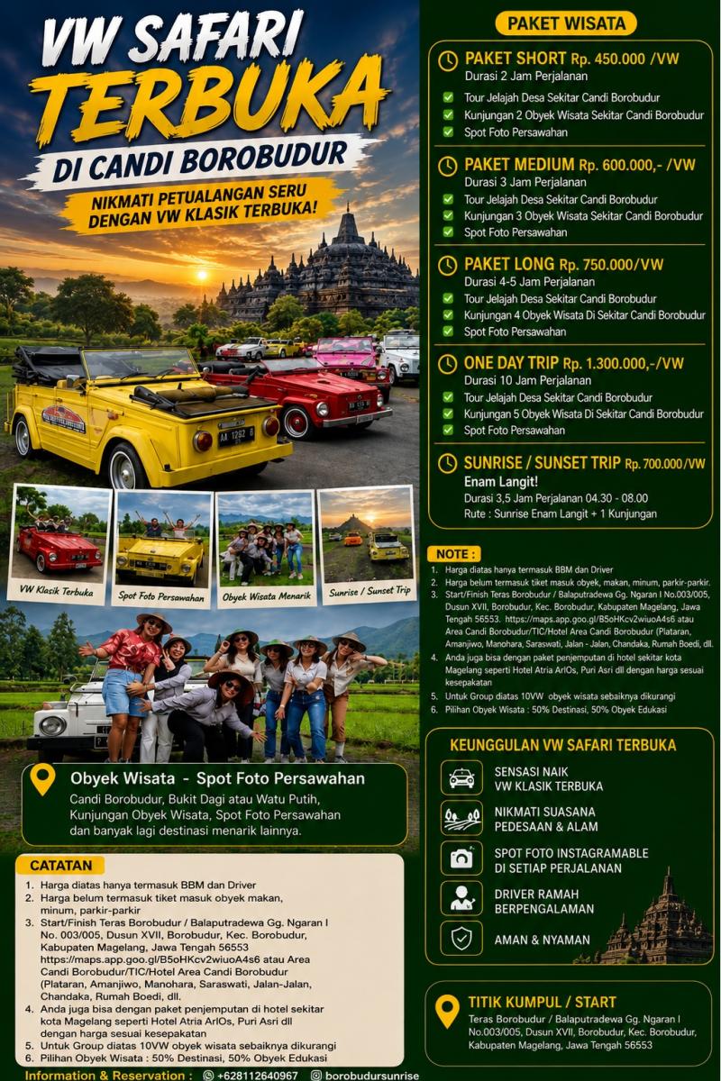 Borobudur VW Safari Experience