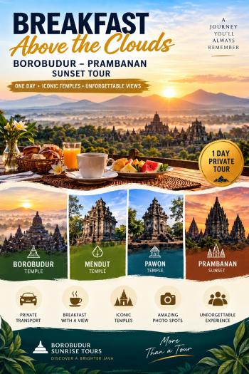  BOROBUDUR SUNRSIE AT ENAM LANGIT PRAMBANAN SUNSET