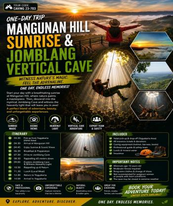 MANGUNAN HILL SUNRISE PLUS JOMBLANG VERTICAL CAVE 