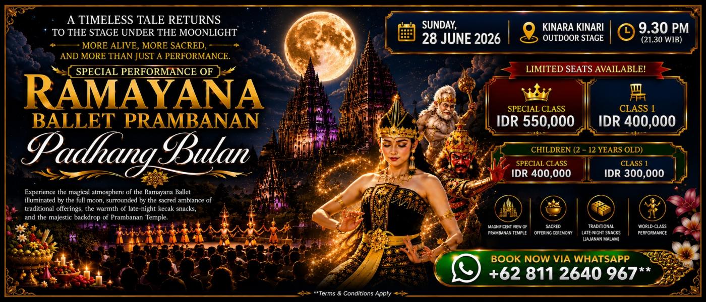 Moonlit Ramayana Ballet at Prambanan