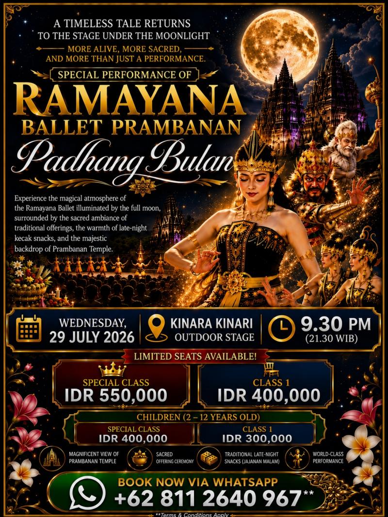 Moonlit Ramayana Ballet at Prambanan