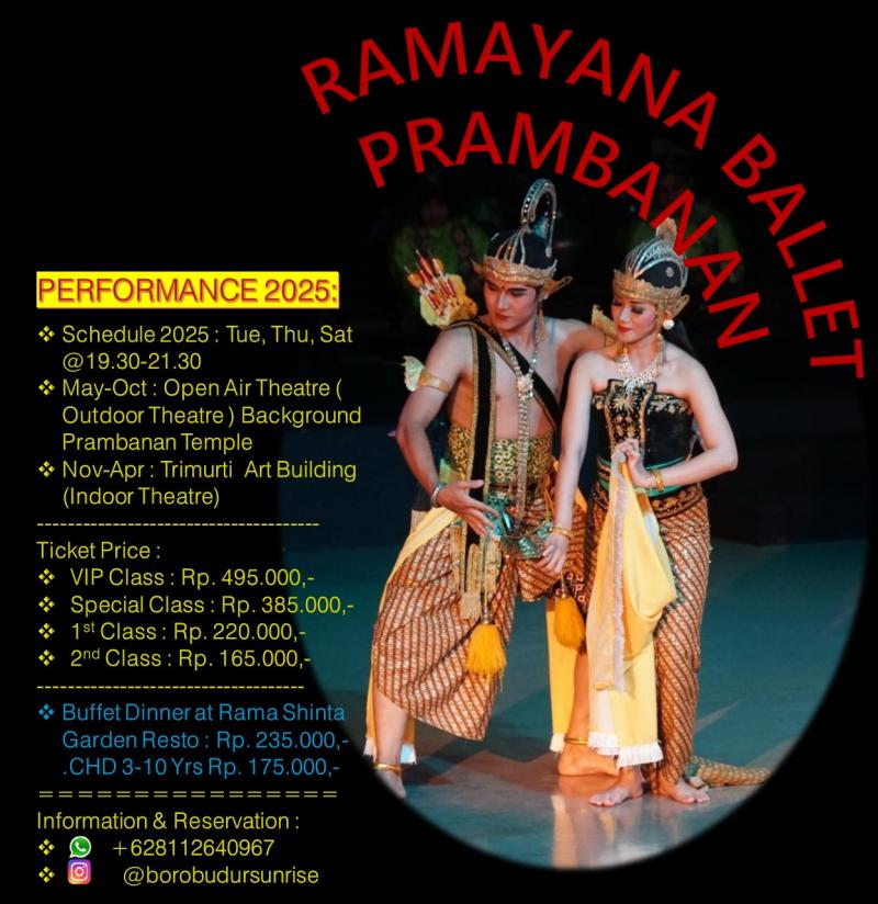 Jadwal dan Harga Ramayana Ballet Prambanan Jadwal dan Harga Ramayana Ballet Prambanan
