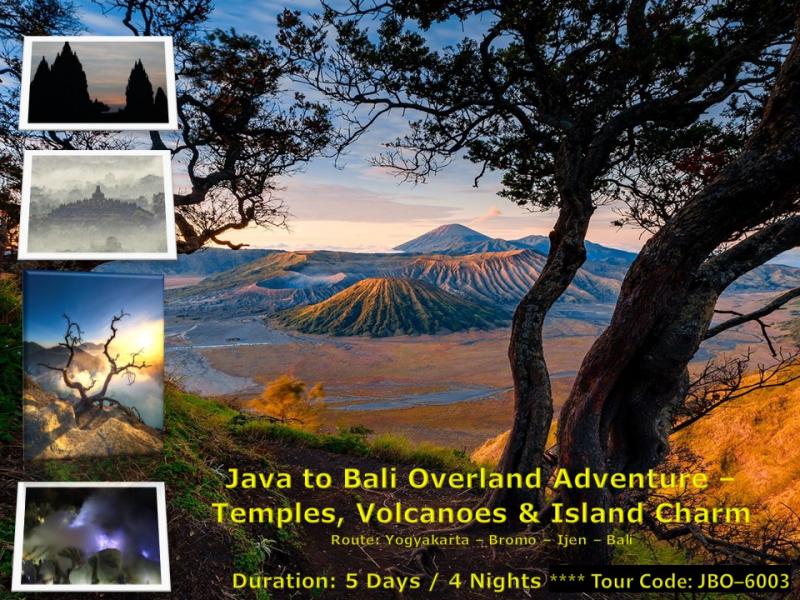Java to Bali Overland Adventure – Temples, Volcanoes & Island Charm (5 Days / 4 Nights) Java to Bali Overland Adventure – Temples, Volcanoes & Island Charm (5 Days / 4 Nights)