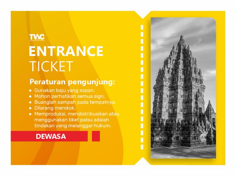 Tiket Prambanan Dewasa