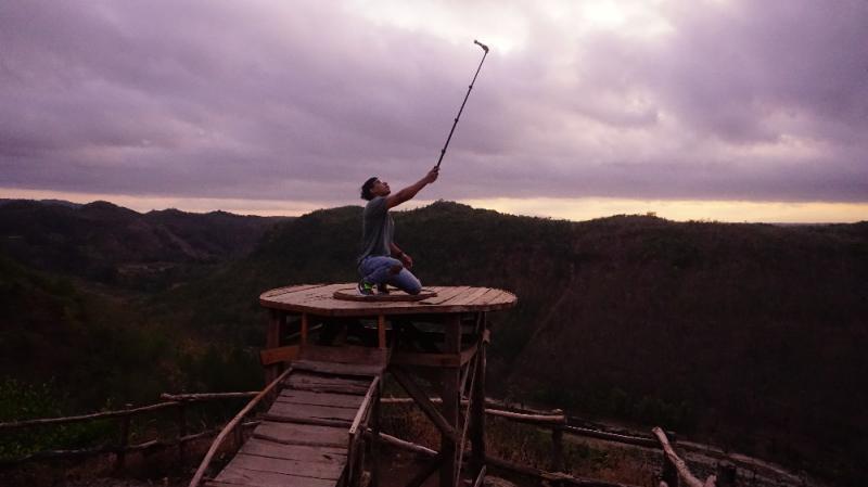 Panguk Hill - Sunrise Photo Spot Destination with Backdrop of Cloud in Bantul