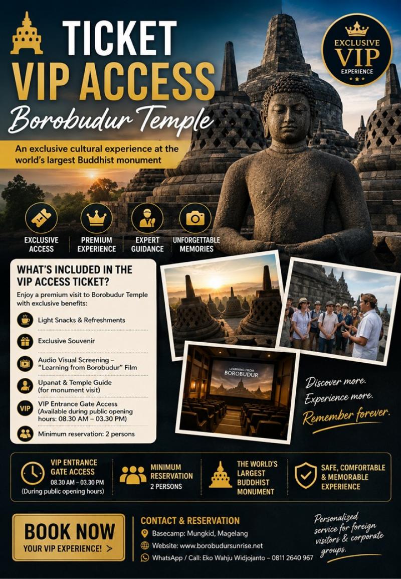 Borobudur Temple Ticket - Exclusive VIP Access