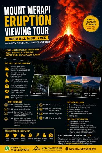 Mount Merapi Eruption Viewing Tour from Turgo Hill Mount Merapi Eruption Viewing Tour from Turgo Hill