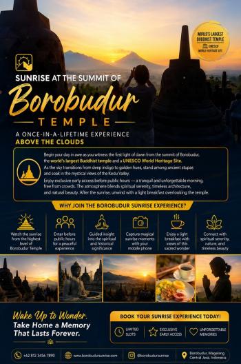 Exclusive Sunrise Ticket – Borobudur Temple Exclusive Sunrise Ticket – Borobudur Temple