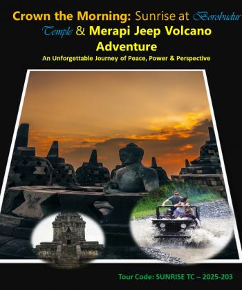 Crown the Morning: Borobudur Sunrise at Temple & Merapi Jeep Volcano Adventure