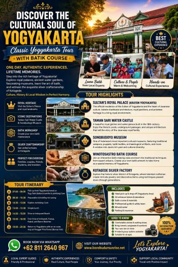 CLASSIC YOGYAKARTA TOUR WITH BATIK COURSE CLASSIC YOGYAKARTA TOUR WITH BATIK COURSE