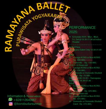 Schedule Ramayana Ballet Purawisata Yogyakarta Schedule Ramayana Ballet Purawisata Yogyakarta
