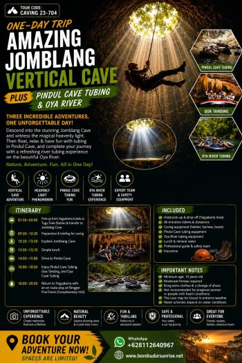 Jomblang Vertical Pindul Tanding Oya River Tubing
