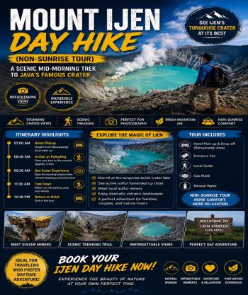 Mount Ijen Day Hike (Non-Sunrise Tour)