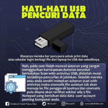 Hati hati pencurian data via usb Hati hati pencurian data via usb