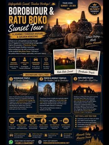 BOROBUDUR & RATU BOKO SUNSET TOUR – A JOURNEY THROUGH HISTORY & GOLDEN HORIZONS