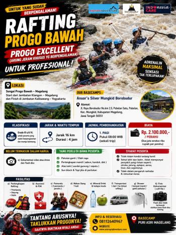 RAFTING PROGO EXCELLENT UNTUK PROFESIONAL
