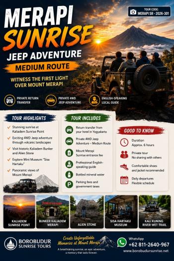 MERAPI SUNRISE MEDIUM ROUTE MERAPI SUNRISE MEDIUM ROUTE