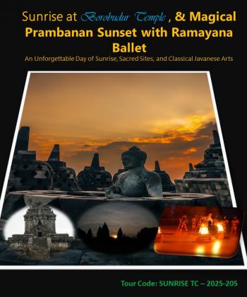 Borobudur Sunrise at the Temple & Magical Prambanan Sunset with Ramayana Ballet