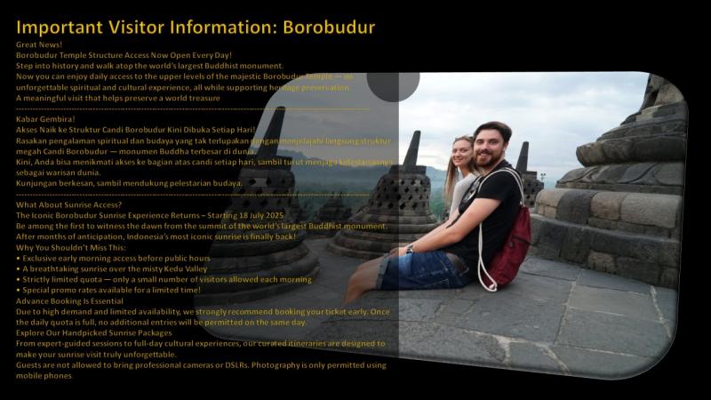 Important Visitor Information: Yogyakarta & Borobudur