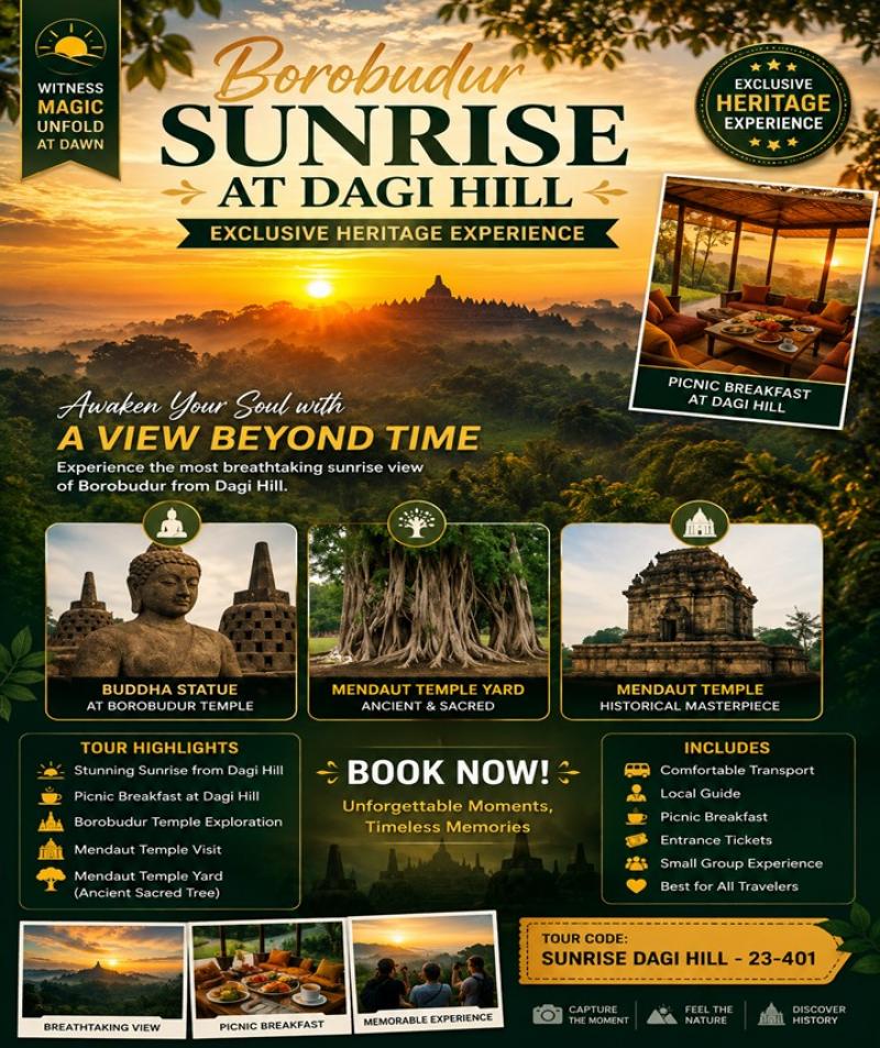 Borobudur Sunrise at Dagi Hill Exclusive Heritage Experience Borobudur Sunrise at Dagi Hill Exclusive Heritage Experience